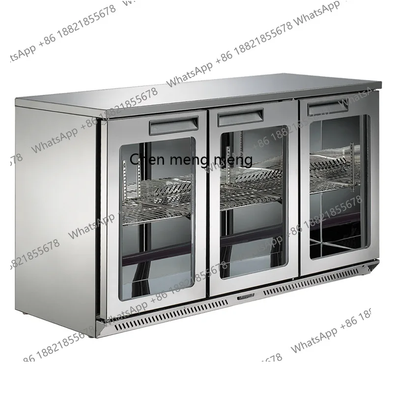 

Bar Bar Recessed Small Refrigerator Beverage Display Cabinet Air Cooled Stainless Steel Commercial Freezer