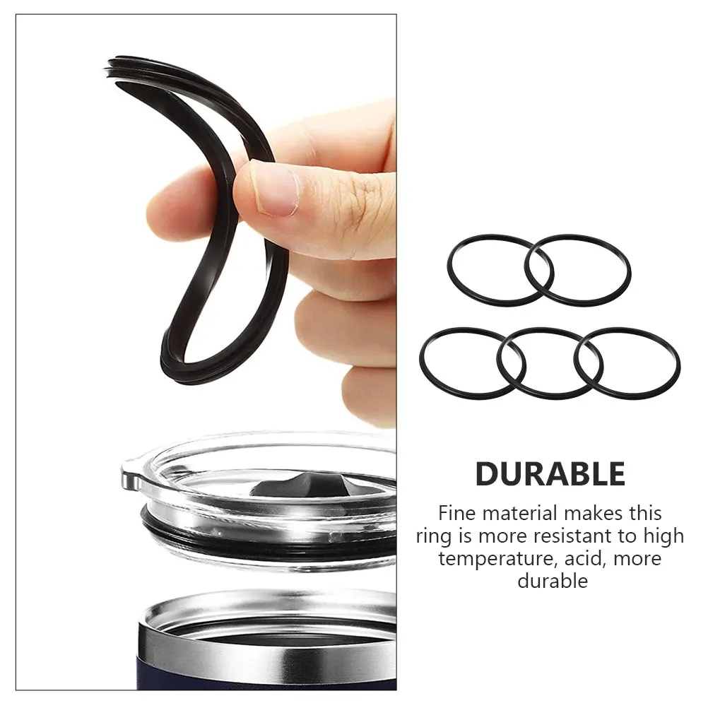 

5 Pcs Sealing Ring Replacement Gasket Silicone Rings for Water Reusable Silica Gel Travel