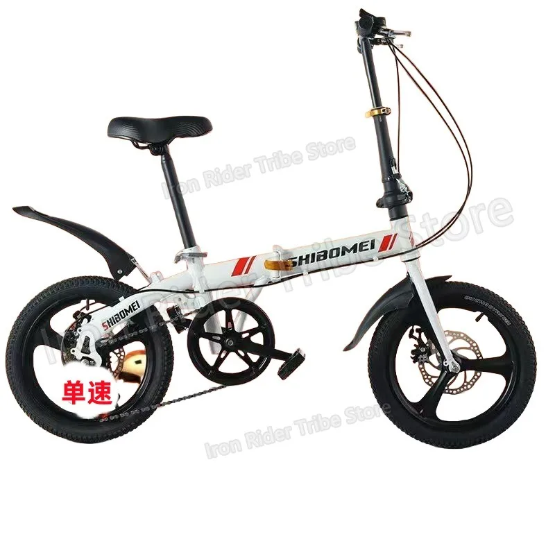 Ultra Light 16 Inch Foldable Bicycle Disc Brake Portable City Commuter Unisex For Adults Students Bicicleta Suitable Mountain