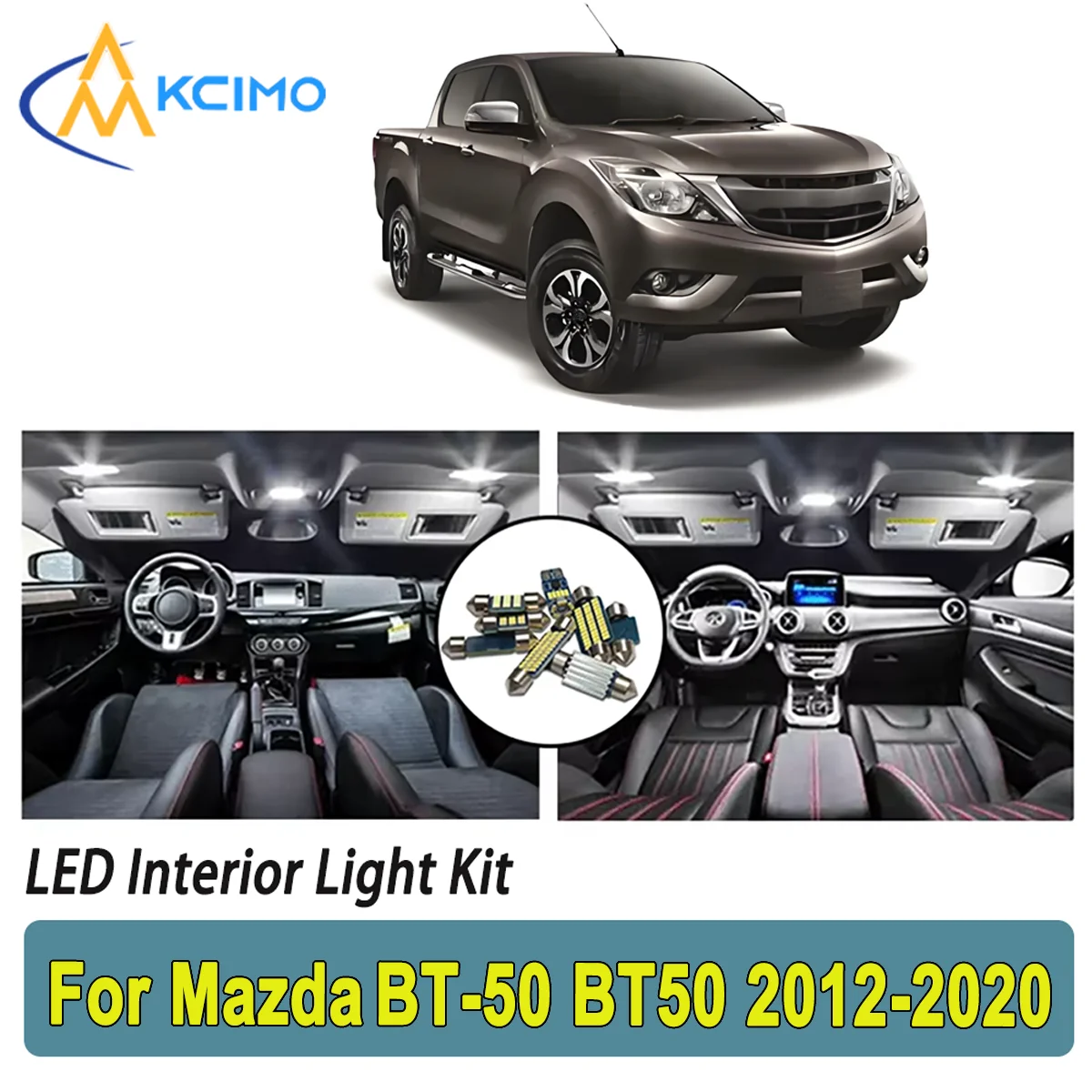 

New Light Bulb For Mazda BT-50 BT50 (2012-2020) Premium Bright LED Interior Dome Map Trunk Light Kit Car Led Lamps Car LED Light