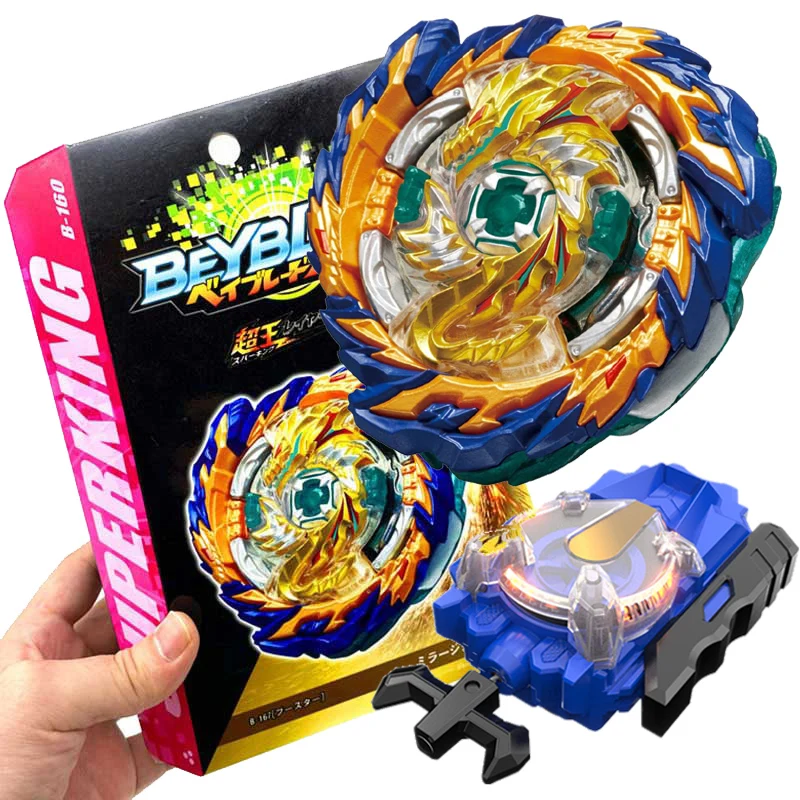 Box Set B-167 Mirage Fafnir Super King B167 Spinning Top with Spark Launcher Box Kids Toys for Children