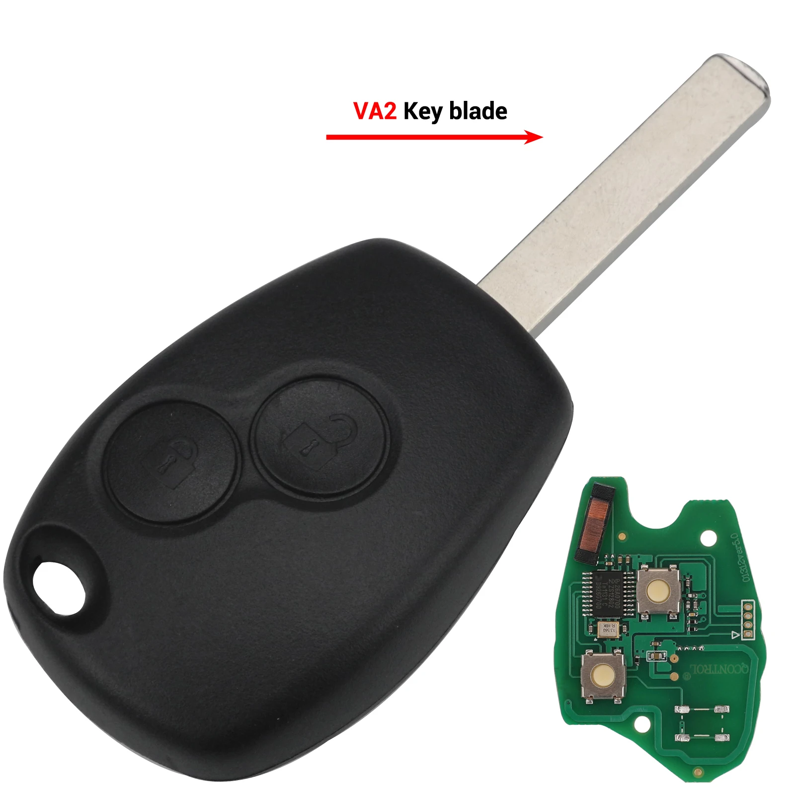 Jingyuqin 2 Tasten Remote Key Für Renault Duster Modus Clio 3 Twingo DACIA Logan Sandero Kangoo 433 MHz PCF7947/7946/4A Chip