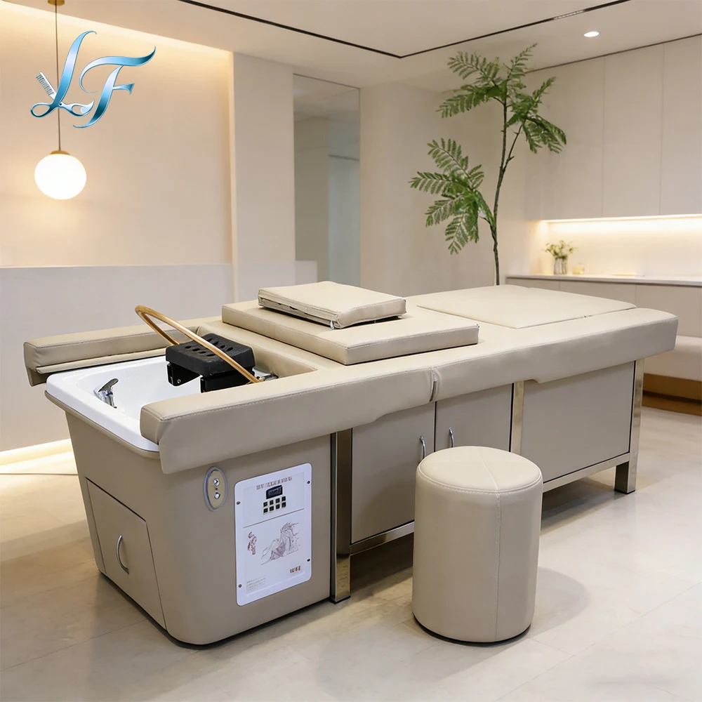 

Thai Shampoo Bed Massage Table All In One Head Spa Fumigation Hair Wash Sofa For Hair Salon Massage Shop Furniture Durable