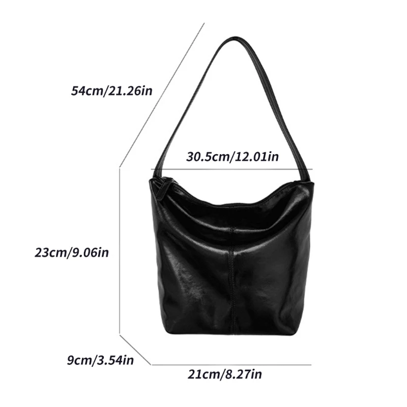 E74B Damen Tasche Ästhetische Umhängetasche Modische Unterarmtasche PU Leder Achseltasche Trend Handtaschen Einkaufstasche