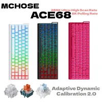MCHOSE ACE 68 interruptor magnético teclado para juegos efecto Hall disparador rápido programable RGB 8K Hz DKS/MT/TGL/RS/SOCD teclado