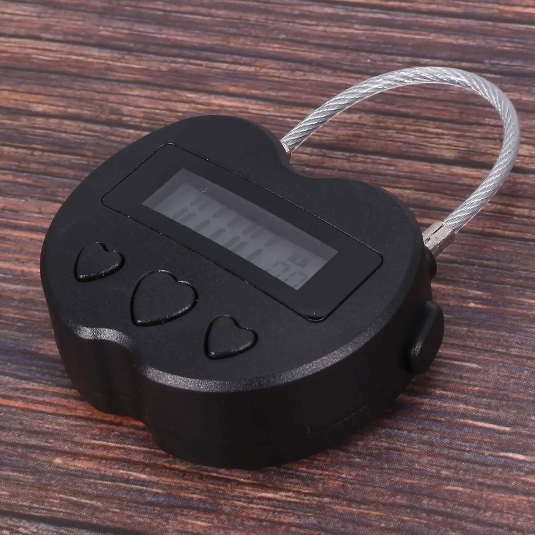 -AT52 3X Bloqueio de tempo inteligente Display LCD Bloqueio de tempo Multifuncional Temporizador eletrônico de viagem, cadeado recarregável USB à prova d'água
