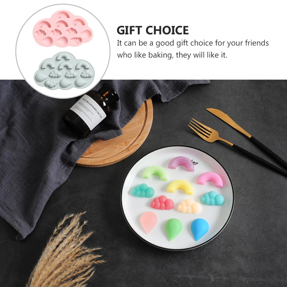 

2Pcs Silicone Baking Molds for Cakes Cookies Chocolates Versatile Kitchen Tool Mold Cake Mold Kitchen Supplies