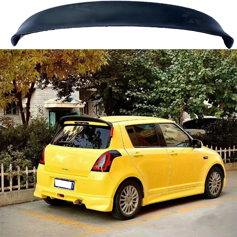 Suitable for Suzuki Swift ZC11 ZC71 ZC31S Mk3 2005 2006 2007 2008 2009 2010 Spoon shaped carbon fiber rear roof spoiler