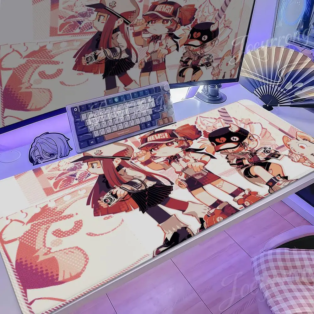 

Muse Dash Mouse Pad 1000x500 Hot Anime Taro Sakamoto Days XXL Large Gaming Non-slip Office Keyboard Mats Desk Mat