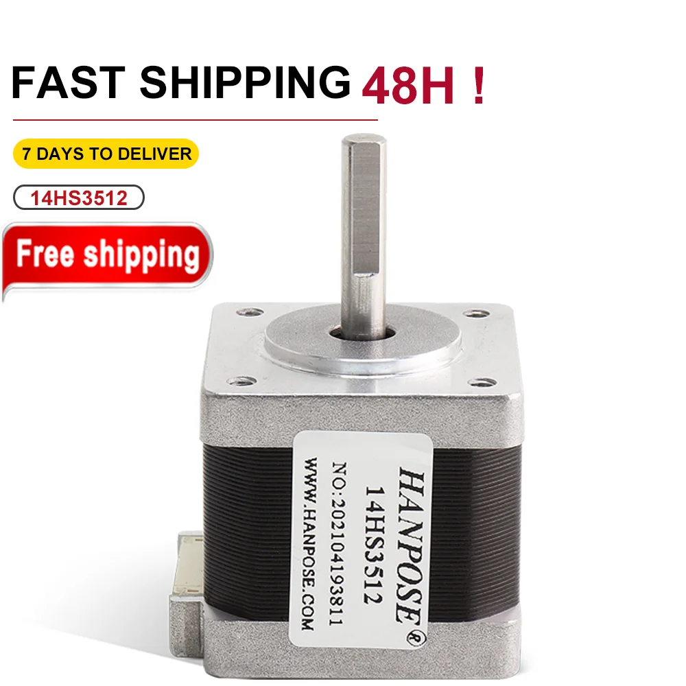 NEMA14 Stepper Motor 1.8 Degrees 14HS3512 2-phase 4-lead 1.2A 0.19N.M CNC Engraving And Milling Machine 3D Printer Step Motor