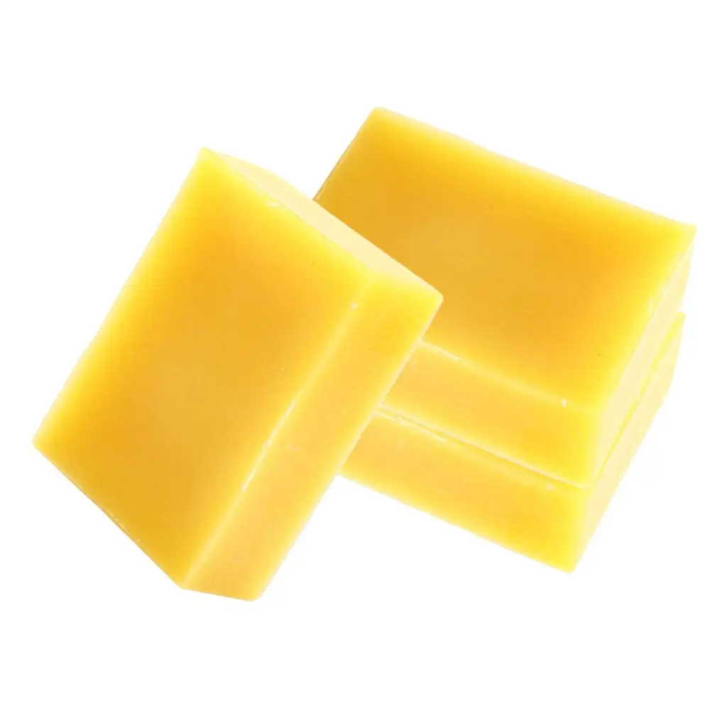 Pack 3 Pieces 45g Natural Beeswax Wax Block Jewelry Wood Furniture Floor Stamp Polishing Wax Home Cleaning Wax