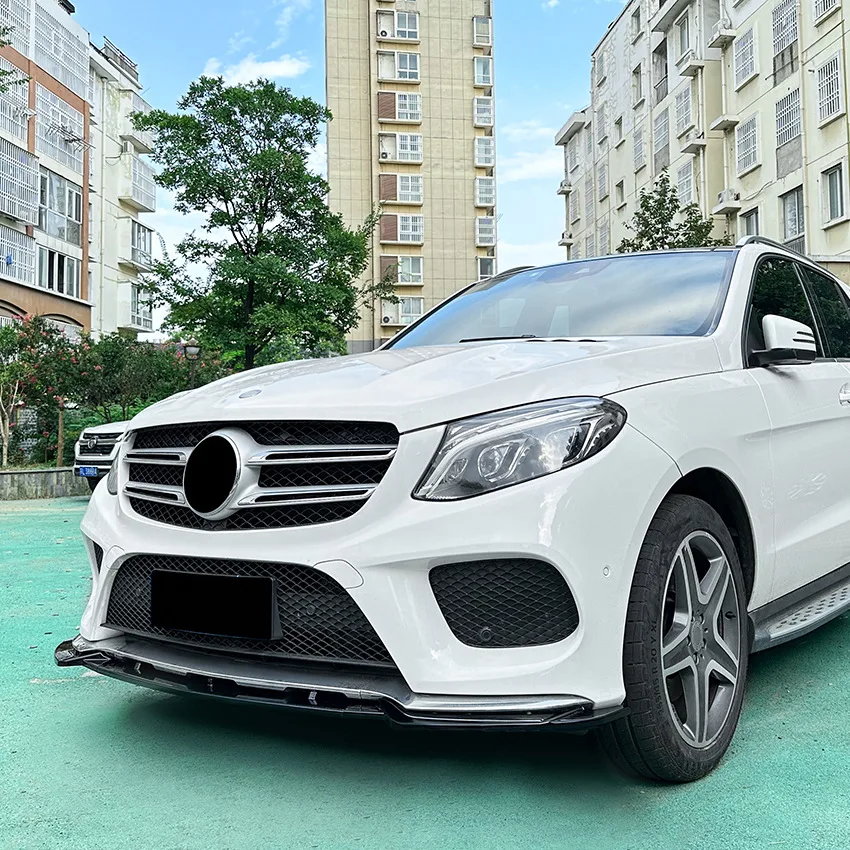 

For Mercedes-Benz GLE Class W166 GLE Coupe C292 2015-2018 AMG Front Bumper Lip Spoiler Diffuser Exterior Modification