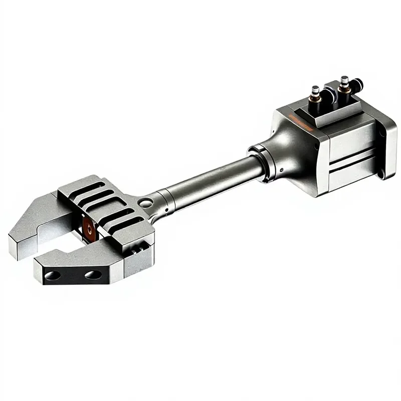 Rear Cylinder Forging Parallel 2-Jaw Gripper D63mm Heavy Pneumatic Gripper for Hot Forging