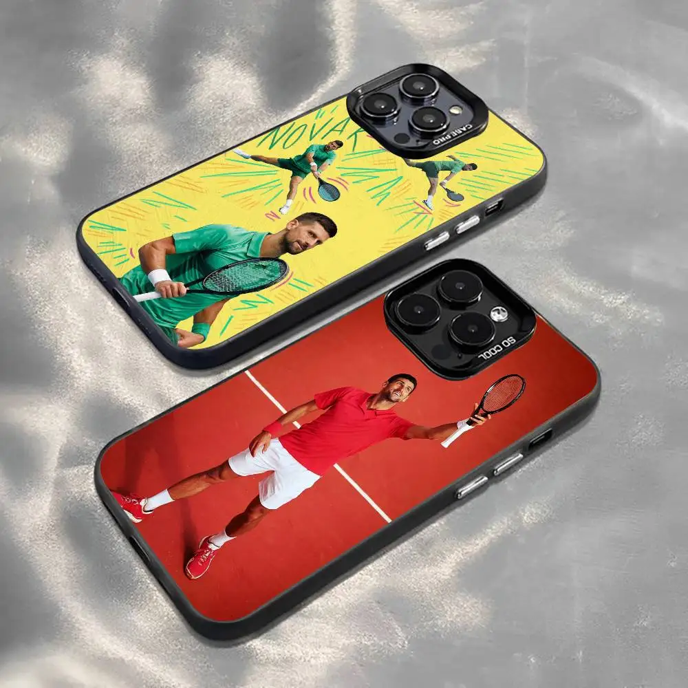 

N-Novak Dj Phone Case For iPhone 17,16,15,14,13,12,11 Plus,Pro Max,XS,Colored Silver Plated Inside Cover