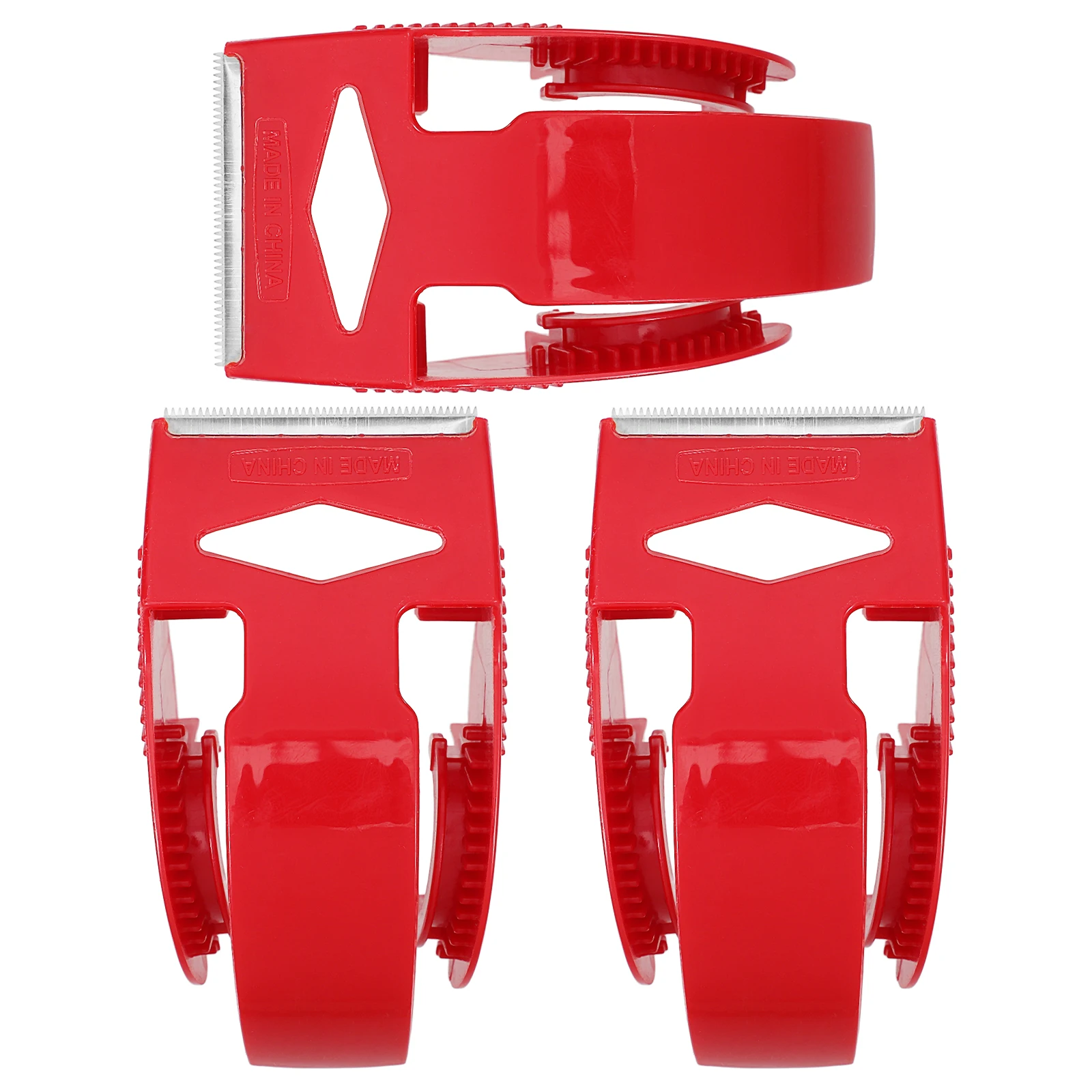 3pcs Packing Tape Roller Tape Dispenser Sealing Boxes Plastic Low Noise Travel Kitchen Adjustable