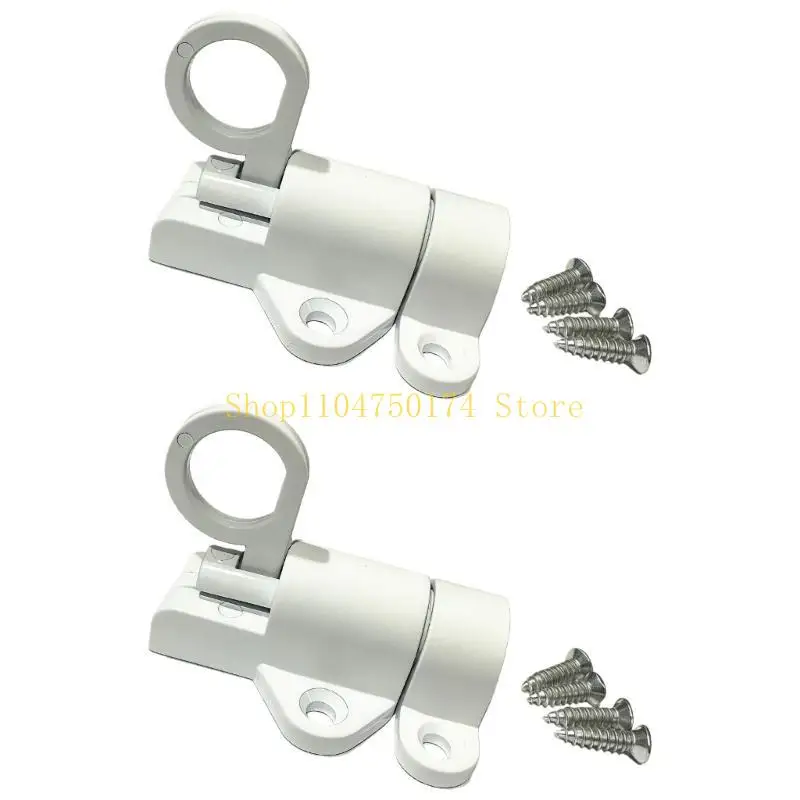 2Pcs Aluminum Alloy Door Security Latches Automatic Latches Lock Door Hardware Home Window Gate Security Pull Rings Top Sale