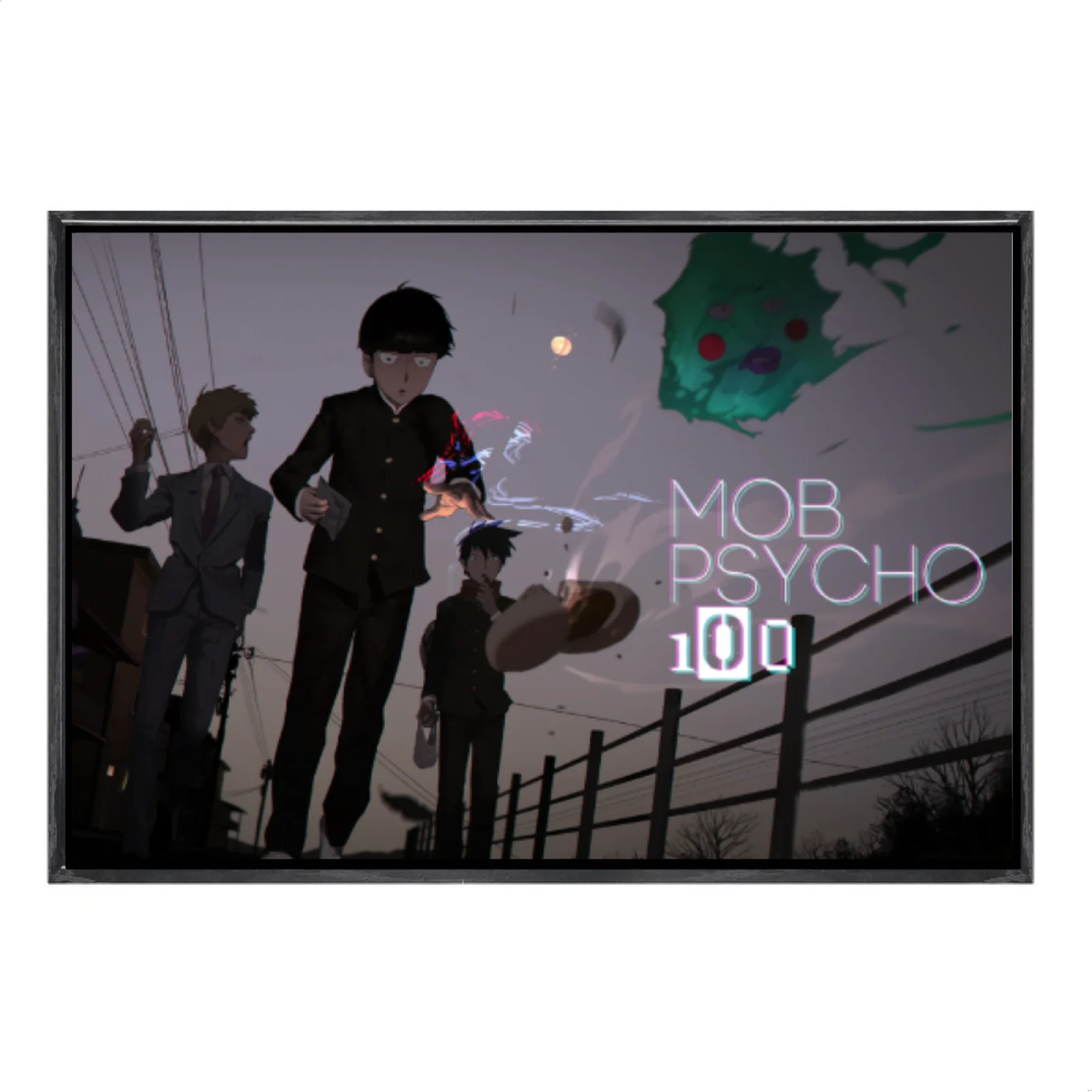 

Japanese Manga Multi-Size Canvas Poster Double Framed Wall Art,Mob Psycho 100 Home Decor