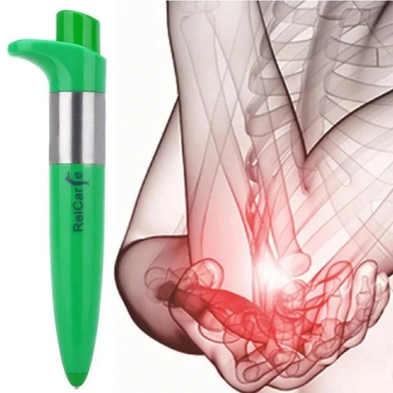 ใหม่ปากกานวดอิเล็กทรอนิกส์ PULSE Analgesia ปากกาผ่อนคลายกล้ามเนื้อตะโพก Joint แบบพกพา Handheld Point