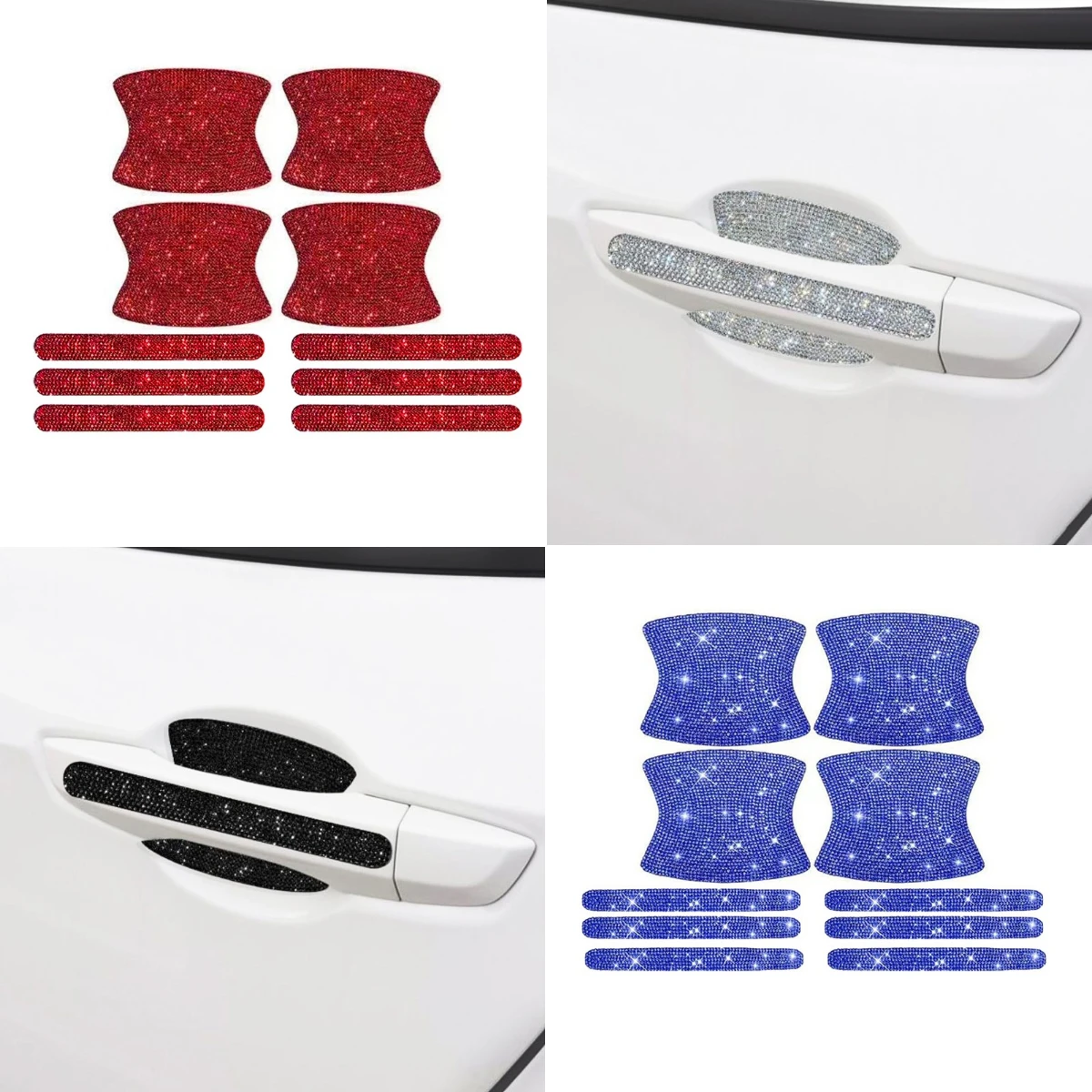 

Door Bowl Handle Protector Stickers Accessories Car For Toyota Corolla RAV4 Camry Hilux Yaris Highlander Prius Tacoma Land Cruis