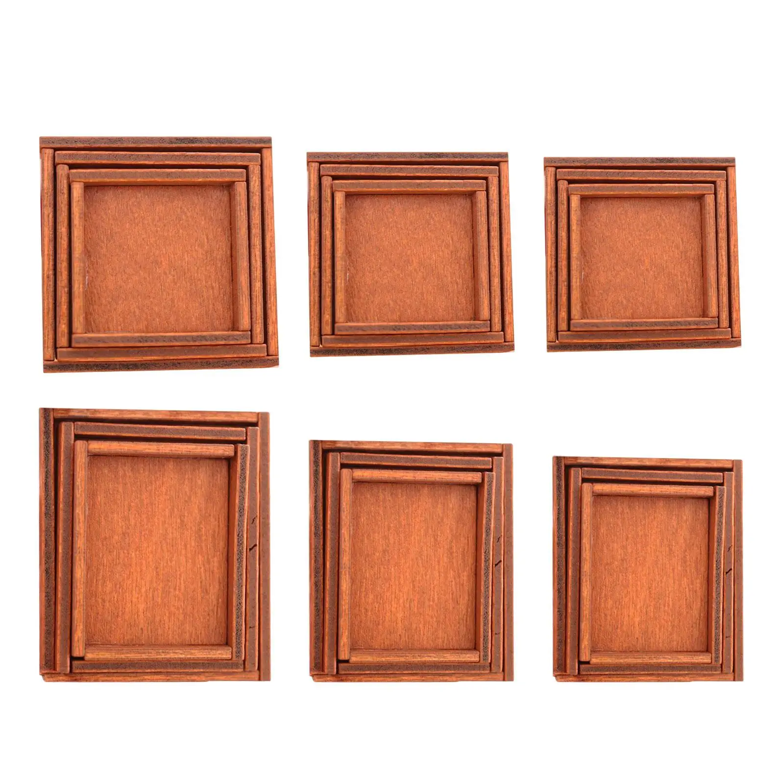 3 Pieces Simulation Wooden Storage Accessories Toys/12 Decoration