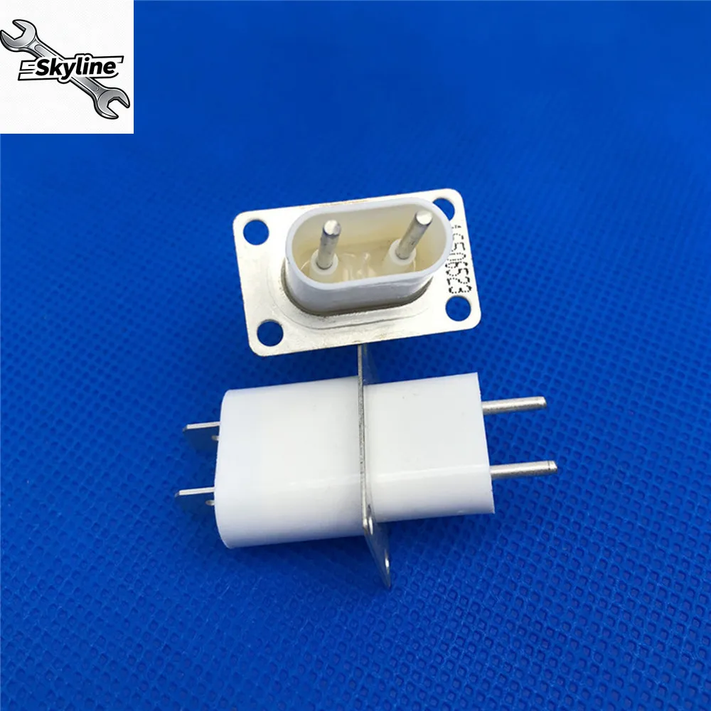 2pcs Microwave Oven Magnetron Spare Socket Filament Socket Original Magnetron Plug with Capacitor