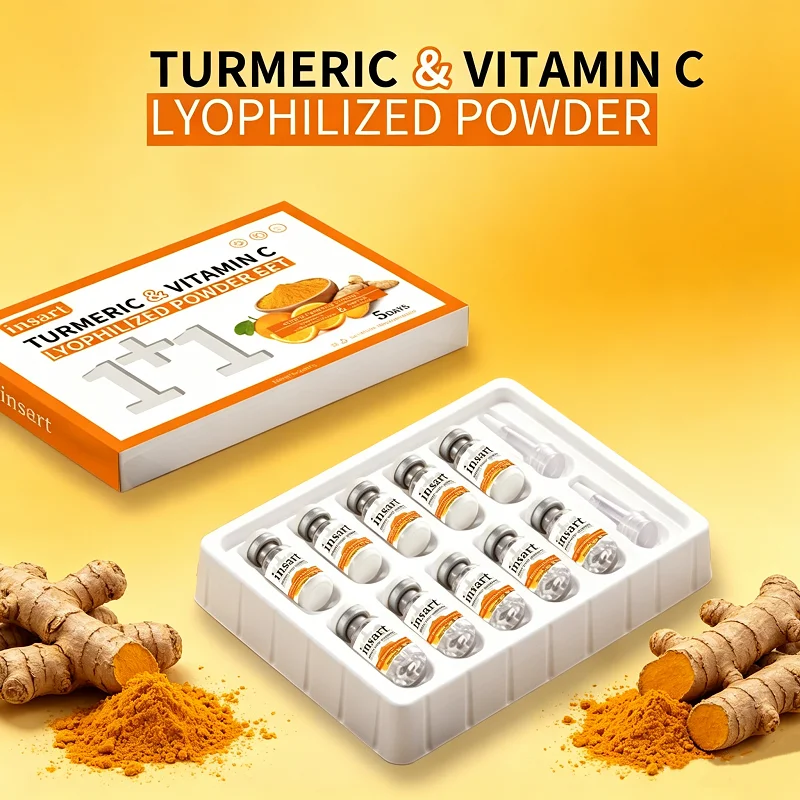 Vitamin C Powder - ชุดผงขมิ้นวิตามินซีฟรีซดราย 2 กล่อง บำรุงผิวชุ่มชื้น เรียบเนียน ของขวัญสำหรับผู้หญิง