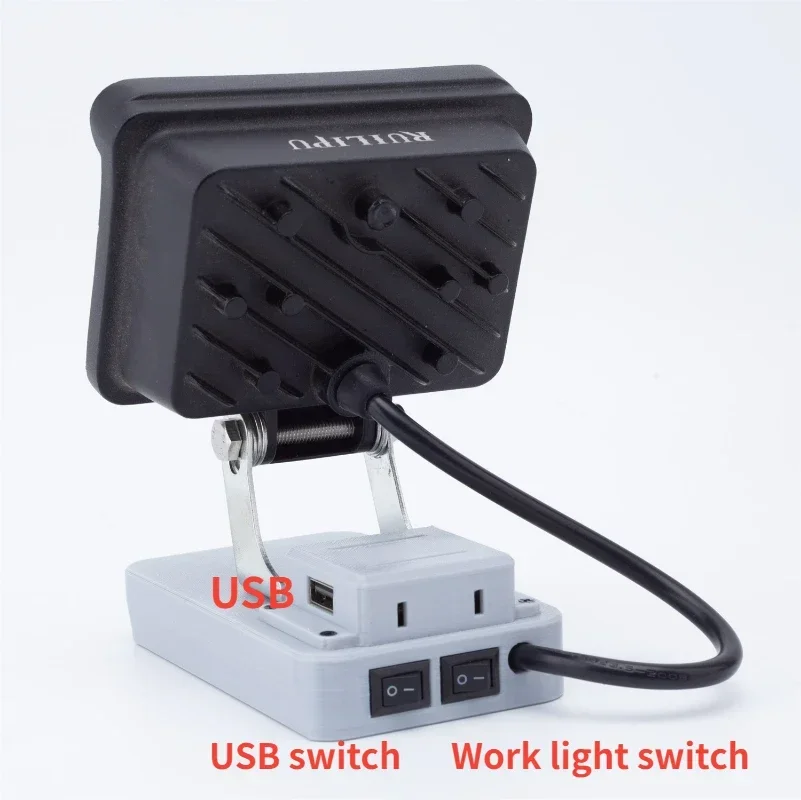 Wireless LED Work Light  For GREENWORKS 24V Battery GB-24V Portable Outdoor Lamp work light  w/USB (Not include battery)