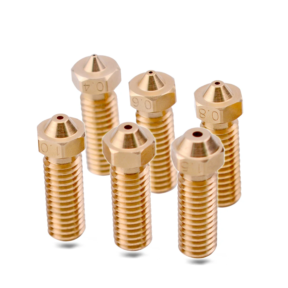 Clone CHT Volcano Nozzle E3DV6 Brass Copper High Flow Nozzles Speed Extruder For SW-X2 Anycubi Vyper kobra Max Plus 3D Printer