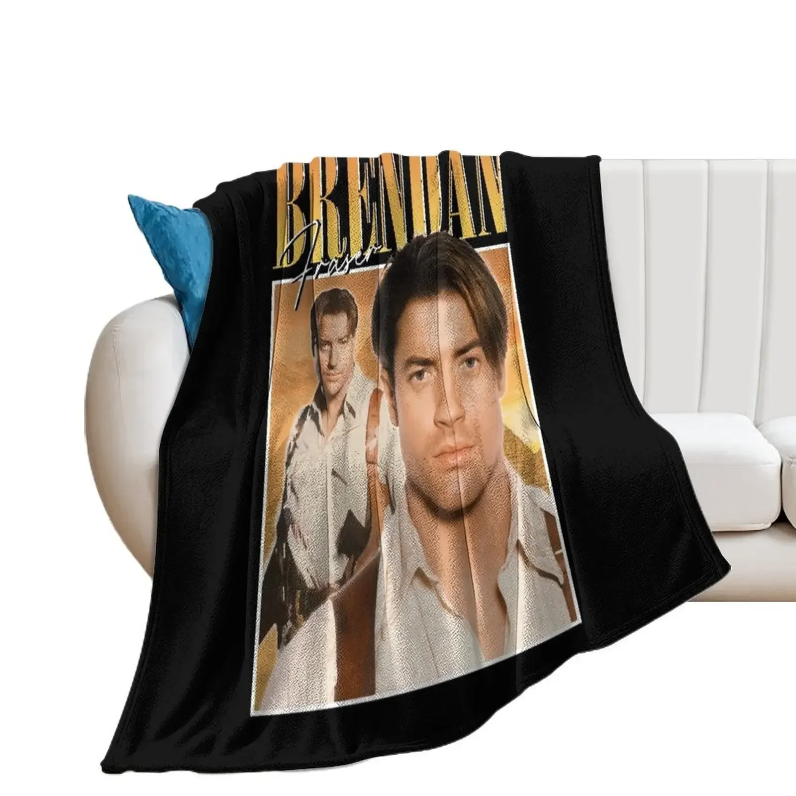 Brendan Fraser 90s style Throw Blanket Sleeping Bag Cute Luxury Throw Thermals For Travel Blankets