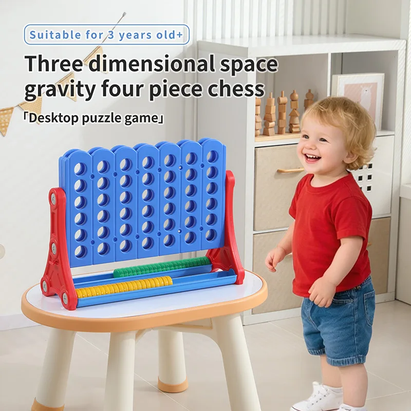 

Four-in-a-Row Board Game for Indoor and Outdoor Play Children's Educational Toy