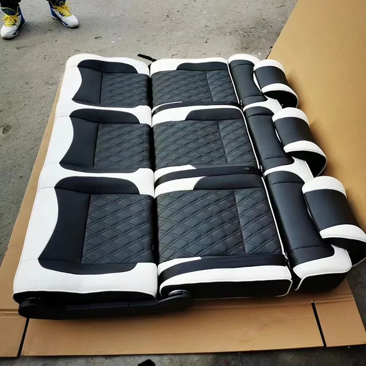 AutoLiuMa المهنية متعددة الوظائف تعديل الجلود مقعد السيارة السرير مخصص MPV المنازل المتنقلة فان العبور شاحنة التخييم مقعد السرير