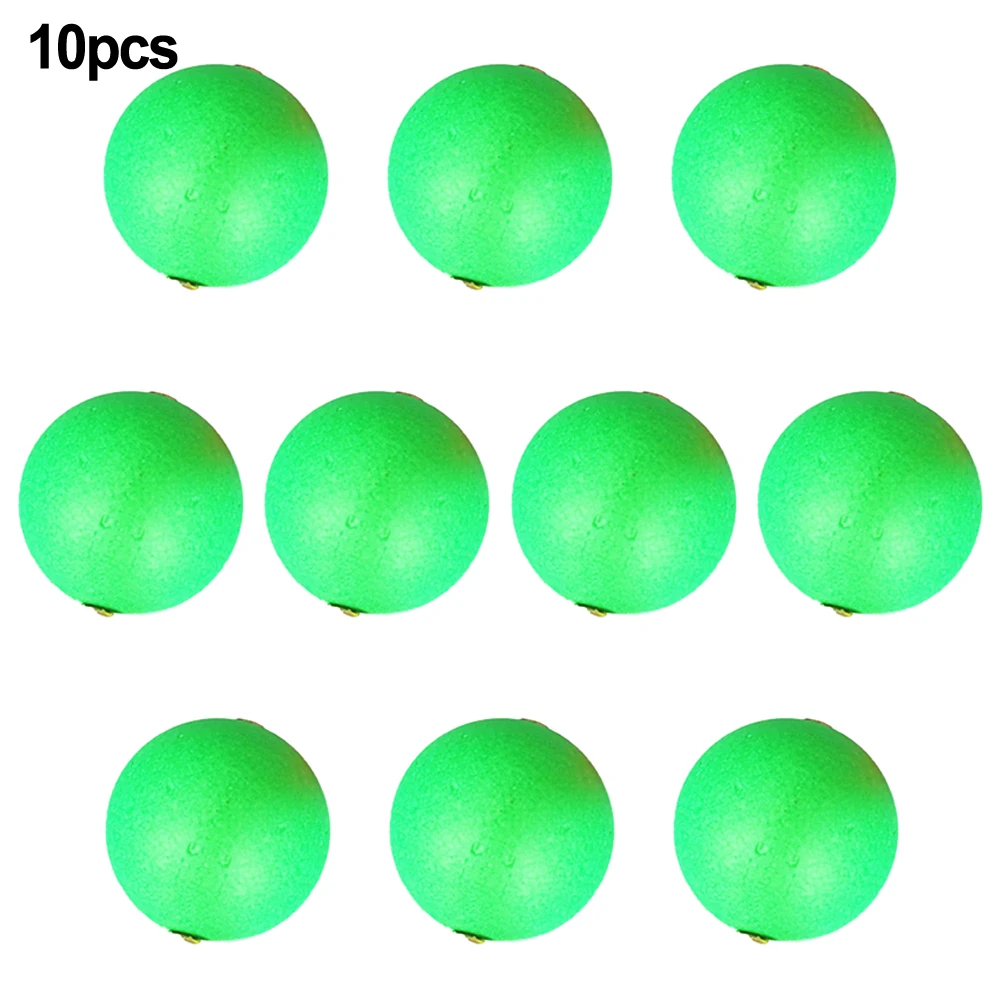 Floating Bobbers 10pcs Ball Foam Buoyancy Balls EVA Foam Fishing Floating Good Concentricity High Recognition Indicator Strike