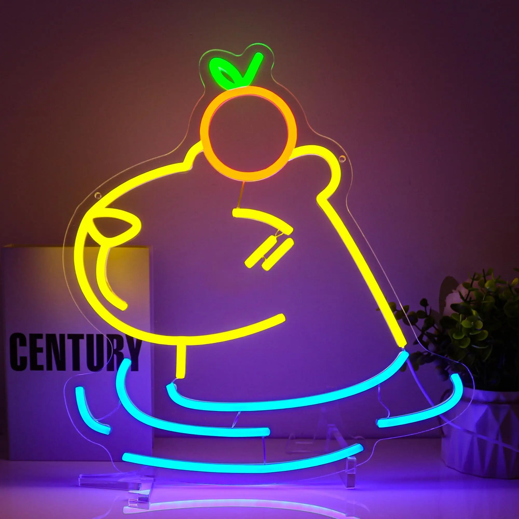 

Capybara Neon Sign USB Dimmable Animal Neon Lights Signs for Wall Decor Light Up Sign for bedroom Birthday Party Club Gift