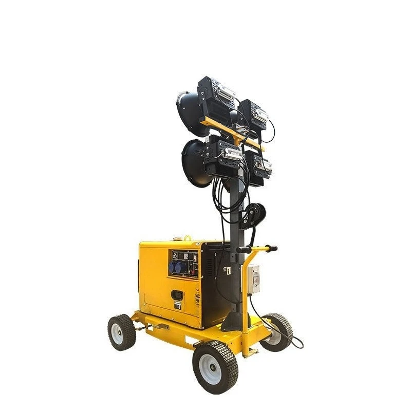 Mobile lighthouse self-generating site lighting equipment night rescue 9-meter lifting power generation lighting vehicle