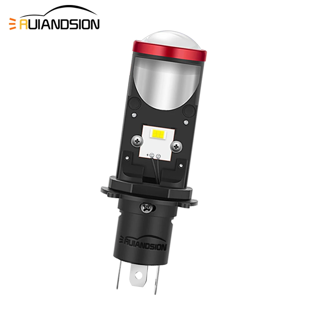 

H4 9003 HB2 LED Headlight 50W 10000LM Mini Projector High Low Beam Motorcycle Headlamp for Car Truck ATV SUV Universal 12V 24V