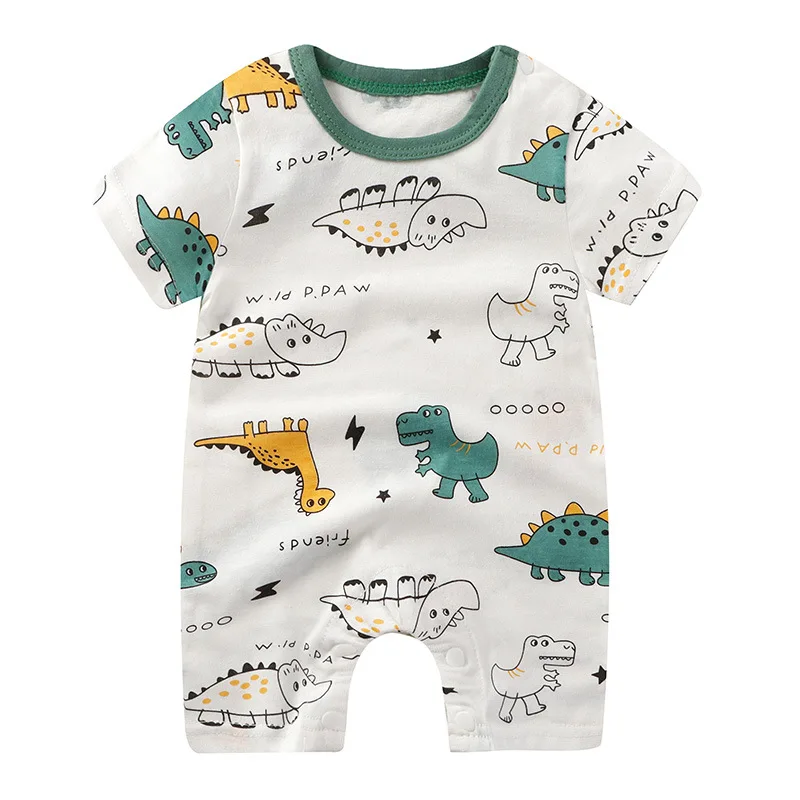 Summer cartoon Baby One-piece Clothes Romper Short Sleeve Climb Clothing Newborn Jumpsuits Toddler Girl boy Onesie