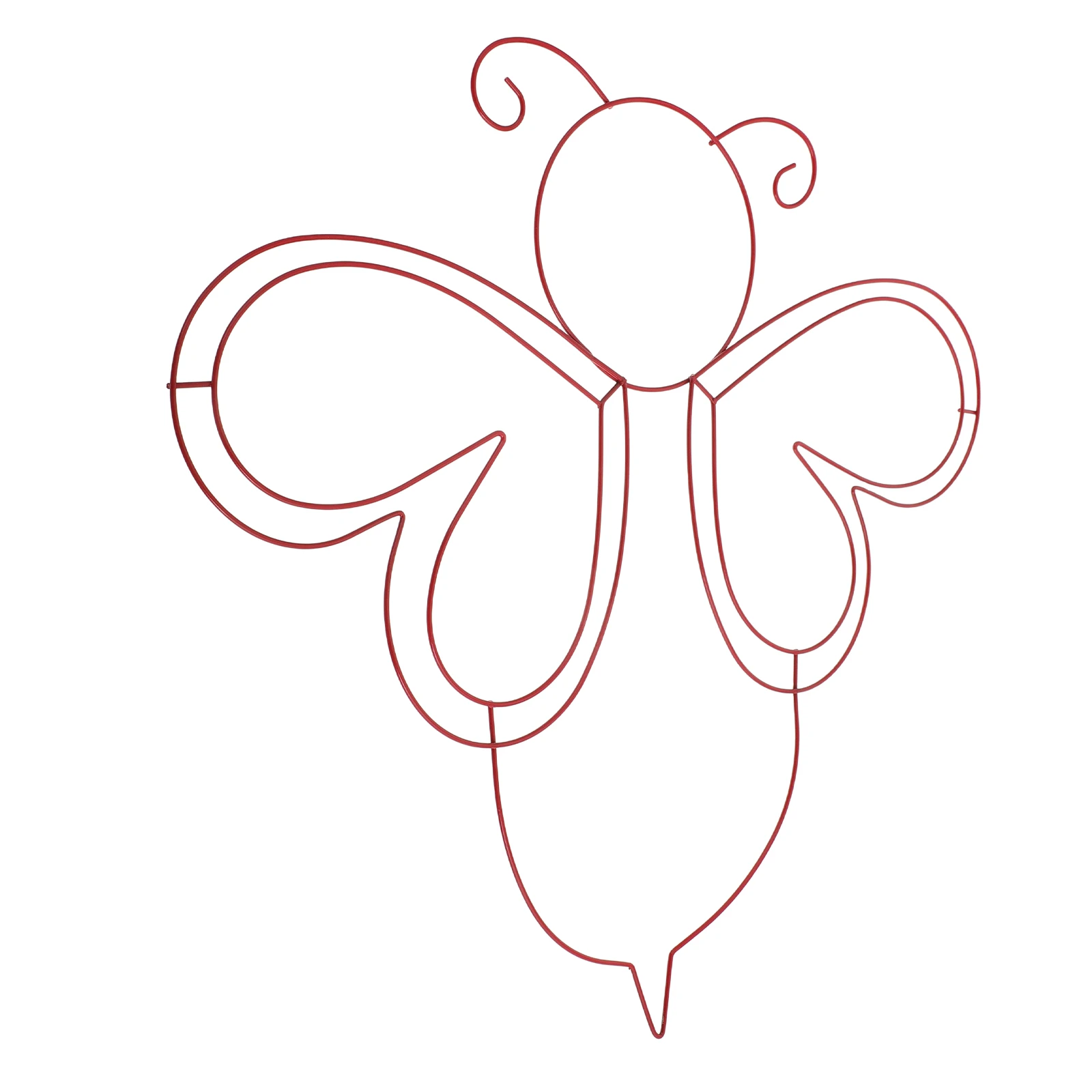 

Bee Wreath Metal Frame Iron Wire Unfinished Base Garden Animal Shaped Decorative Frame For Diy Craft Holiday Hanging Decor