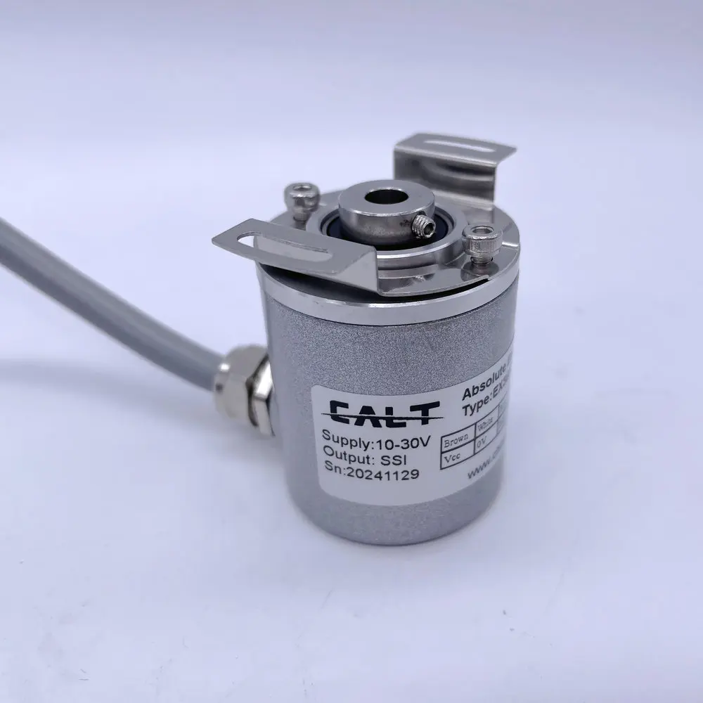 Precision EX38H1312E6SGB 6mm Blind Hole Multiturn Absolute Encoder 13bits SSI Gray Code