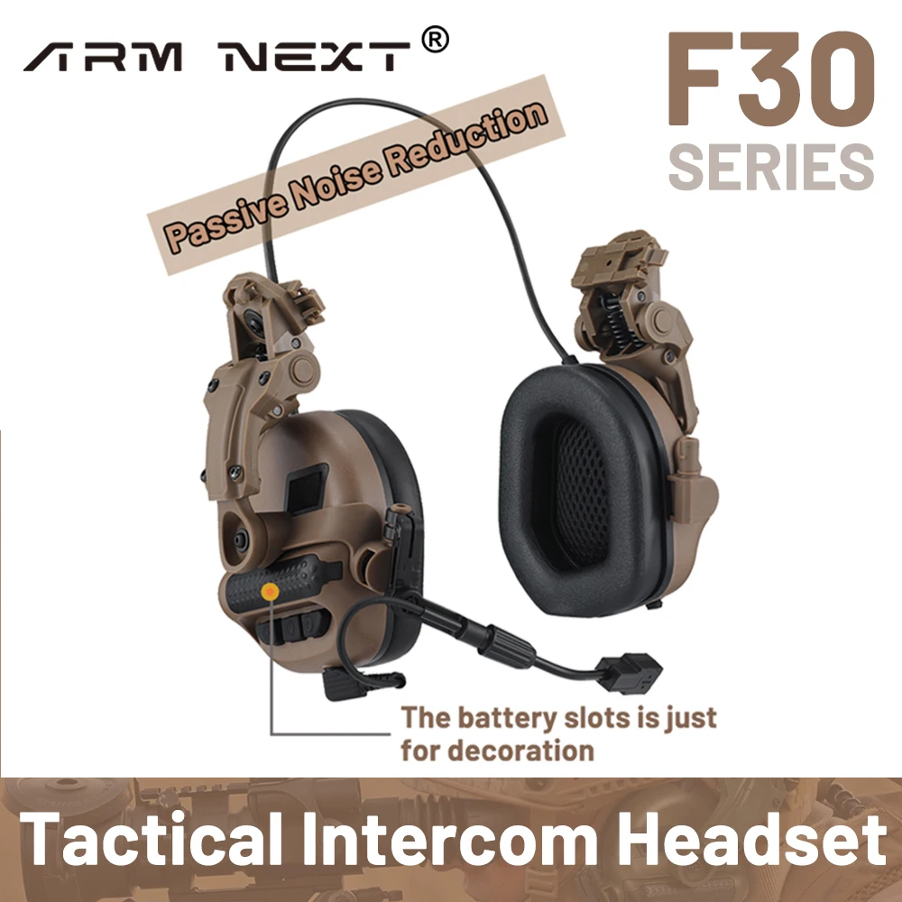 

ARM NEXT Tactical Shooting Earmuff Non-picking Noise-Cancelling Headset Helmet Headset Mobile Earphone