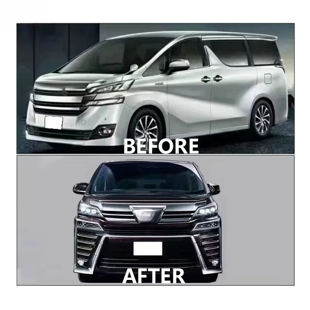For Vellfire 15-17 18-24 Car Body Kit Front Rear Bumper Grille New Condition Items Clips Manufacture for Car Body Accessories