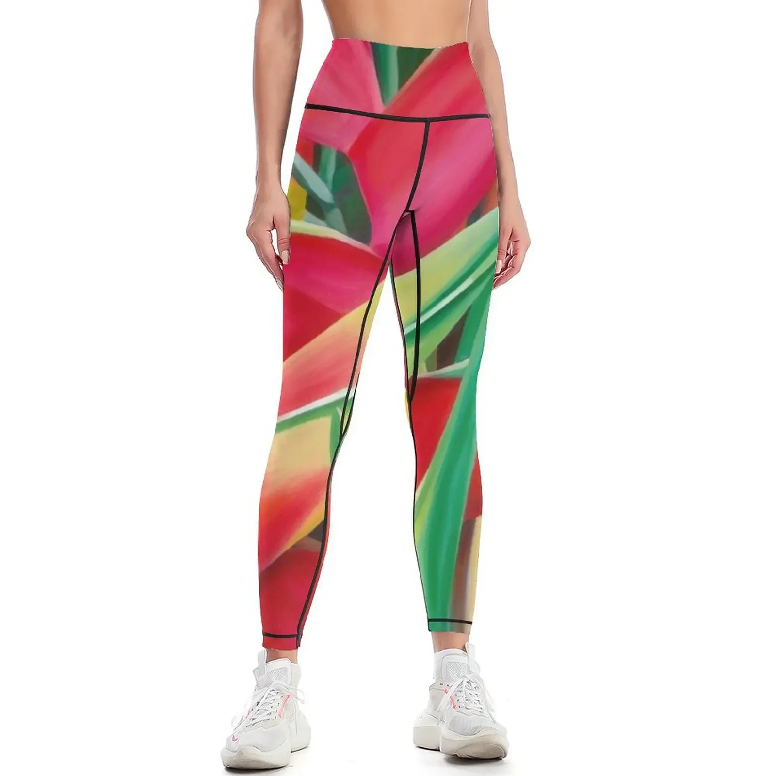 

Insanely Lush Scarlet Tropical Leggings sporty woman push up sportswear gym leggins push up woman Womens Leggings