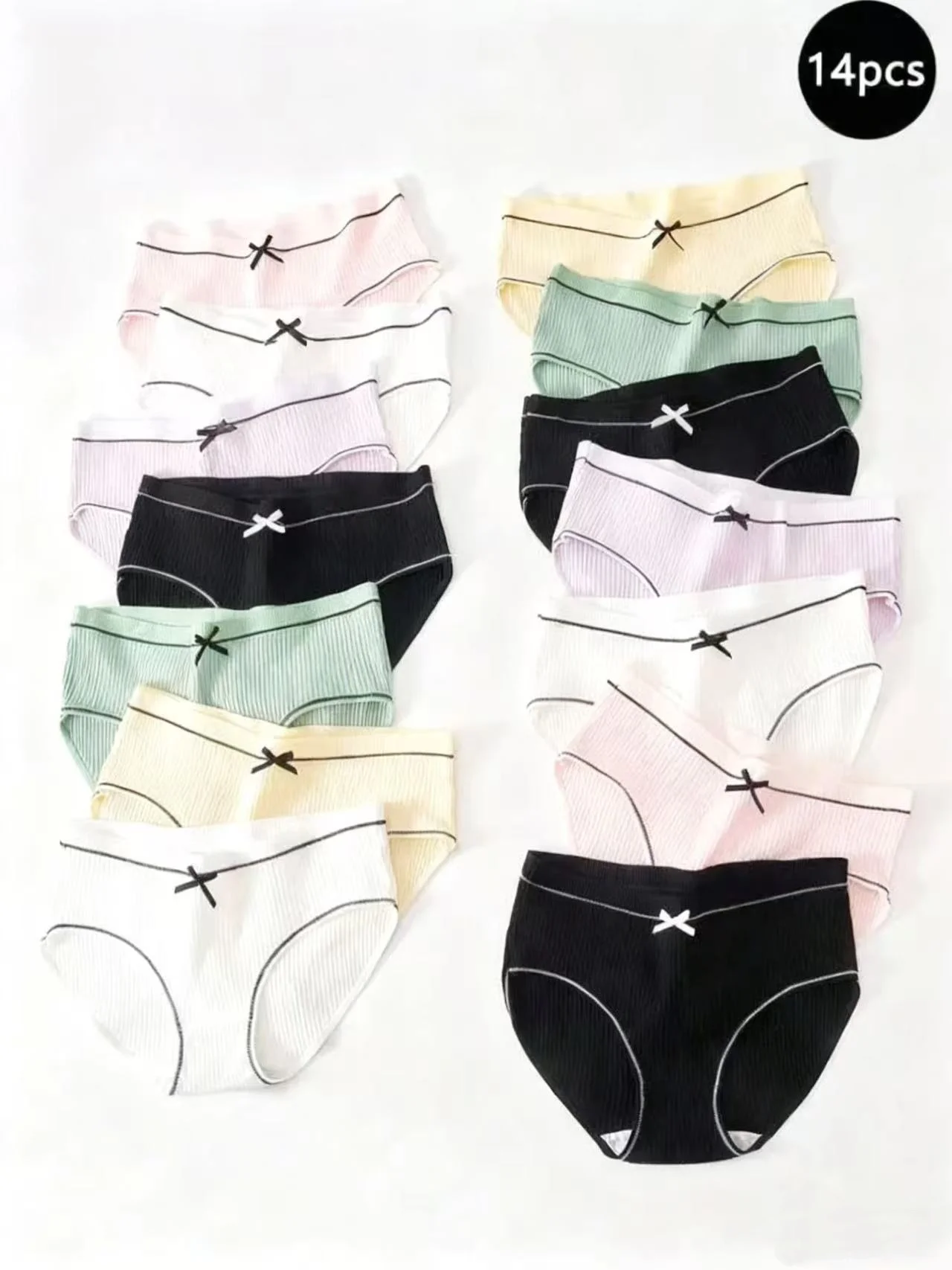 

14PC Kids Underwear Soft Cotton Teen Girls Briefs Children Panties 8-16years
