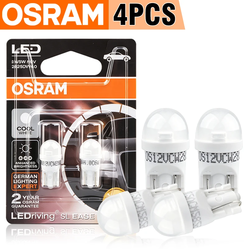 Image of OSRAM 4/2 Stück W5W T10 194 Canbus Fehlerfrei 2825 SMD für Auto-Innenraum-Parkpositionsleuchte Superhell 6000K Weiß Plug&Play 12V