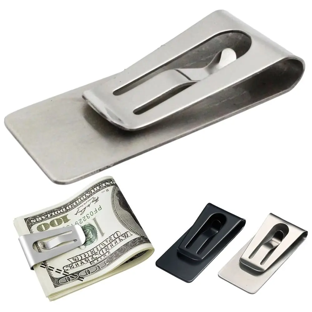 Front Pocket Wallet Money Clip Slim Profile Metal Cash Holder Precision Fit Magnet Free Stationery Ticket Holder Everyday Use