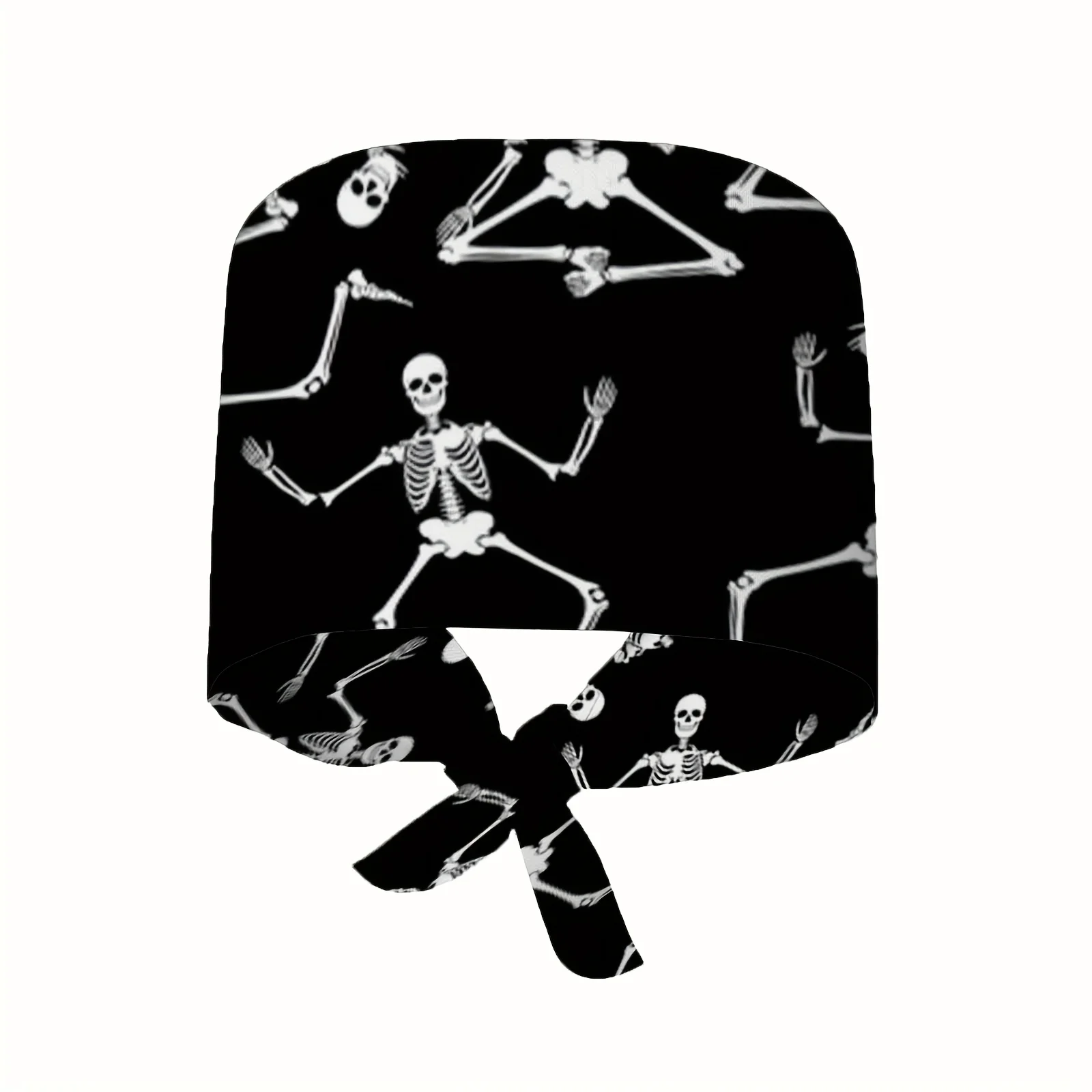 1pc Unisex Adjustable Work Hat Skeleton Design Lightweight Dust-Resistant Tie-Back Nurse Cap for Both Genders Stylish Chef Hat
