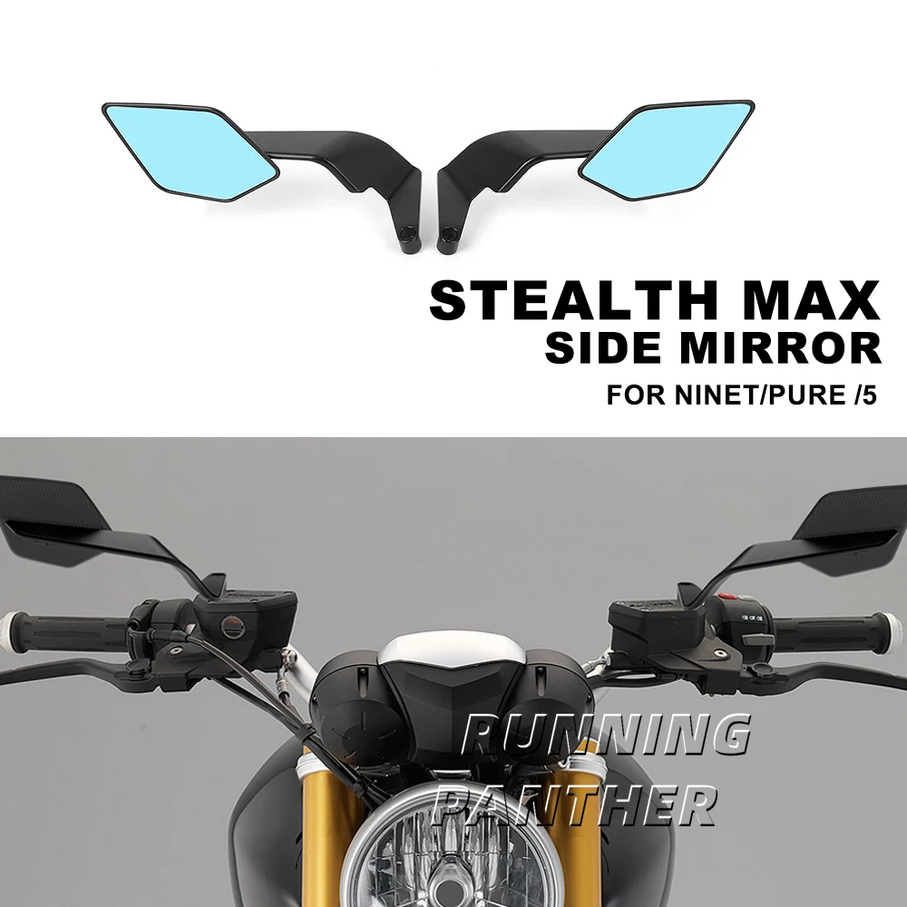 

NEW Stealth Max Side Mirror Blade - Aluminum Adjustable Rearview Mirror FOR R nine T For BMW R nineT/R NINE T