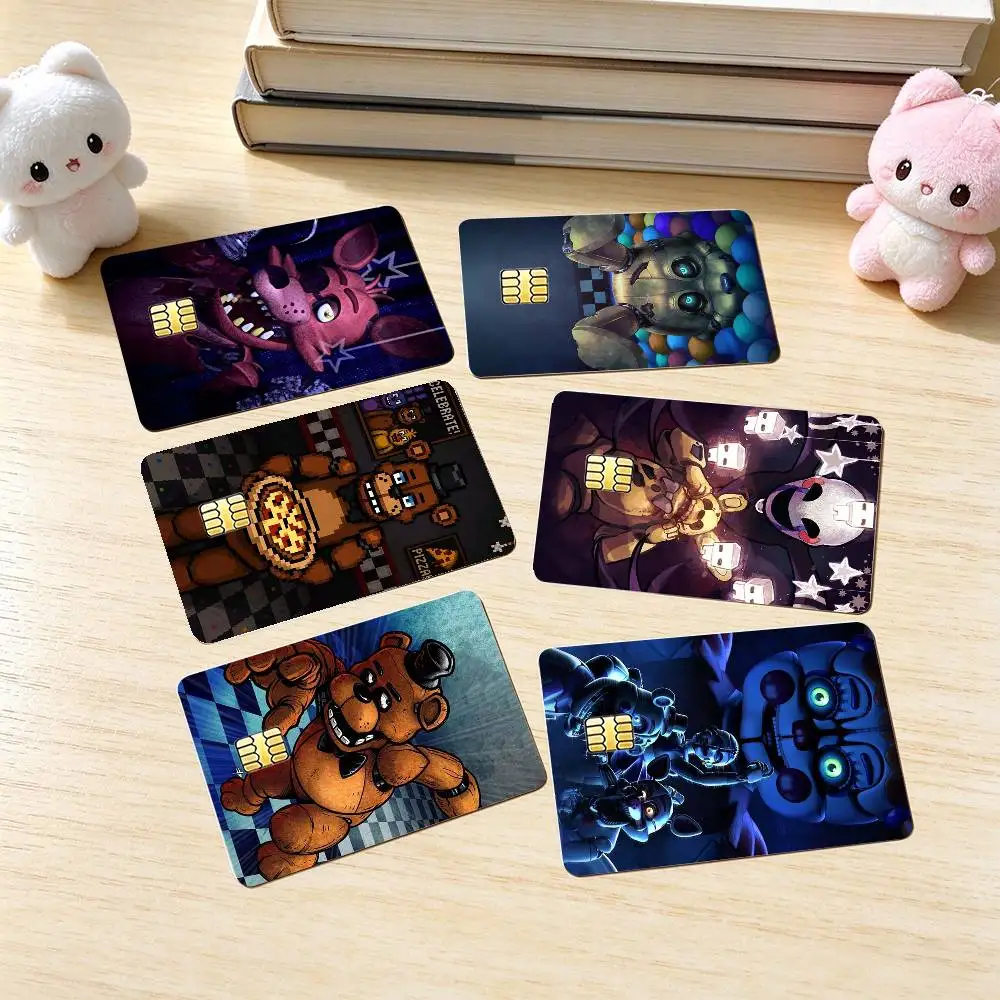 Five Nights At Freddy-S FNAF  Credit Card HD Stickers Small Chip Waterproof Sticker Game Card Decal Gift