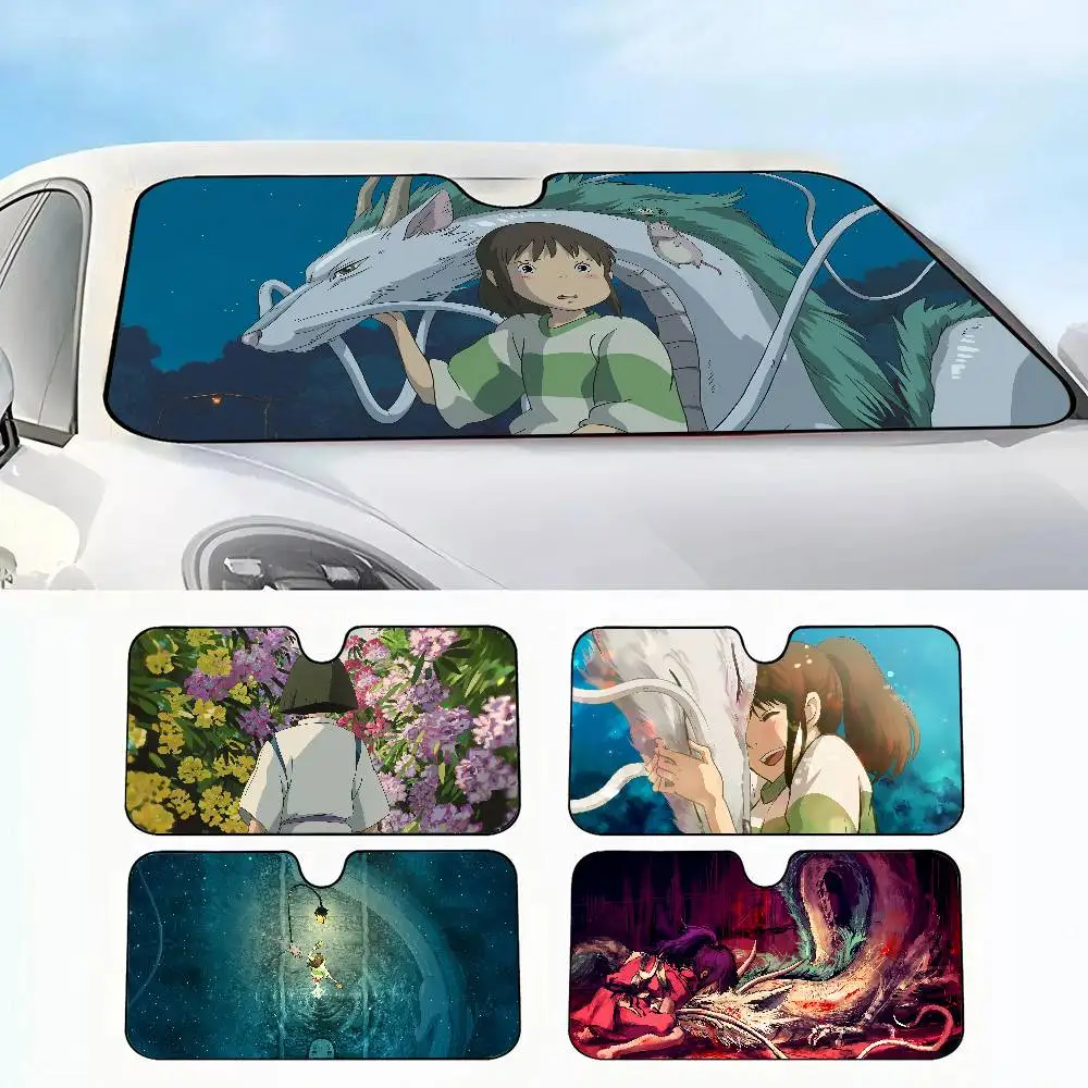 

anime s-Spirited a-Away Car SunShade Car insulation windshield sunshade, UV blocking sunshade protector
