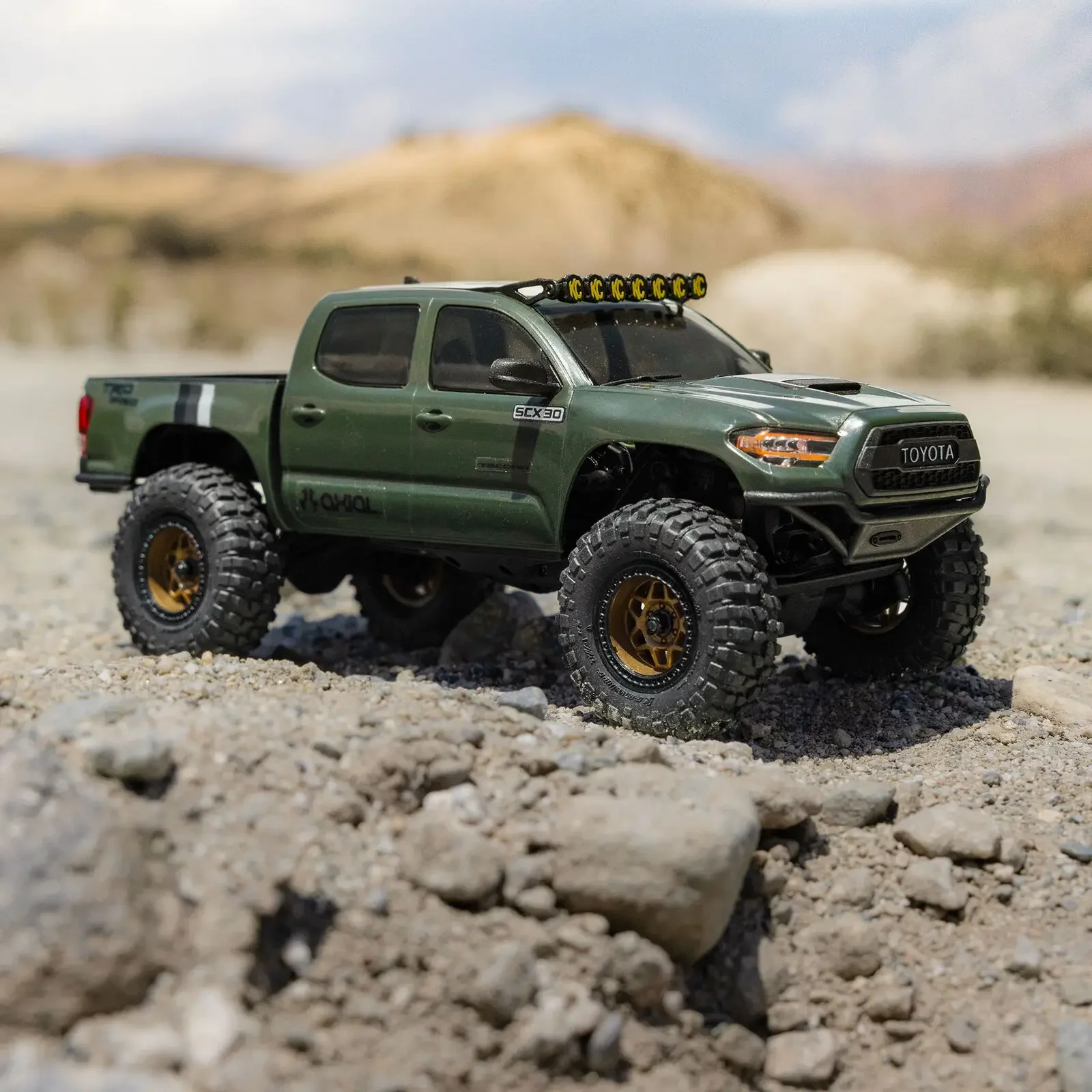 Axial 1/30 Scx30 Tacoma Rc Car 4wd Brushed Electric Off Road Rock Crawler Vehicle For Adult Outdoor Adventure Remote Control Car