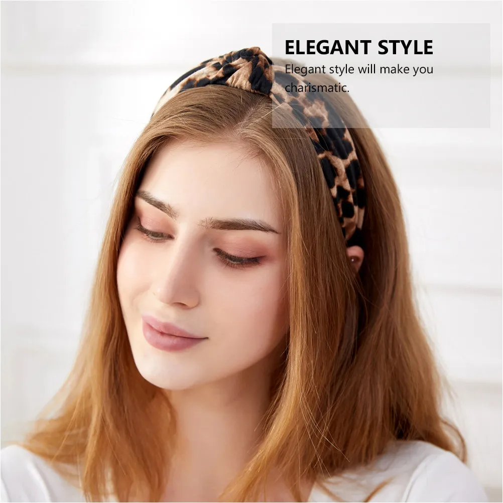 

Набор из 4 леопардовых повязок на голову: стильные, уникальные, привлекательные аксессуары для женщин и девушек, повязки для волос с леопардовым принтом